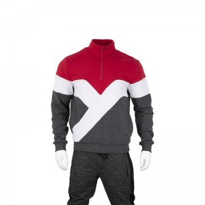 Colorful puzzle track jacket for men
