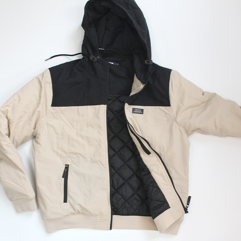 Hooded zipper jacket